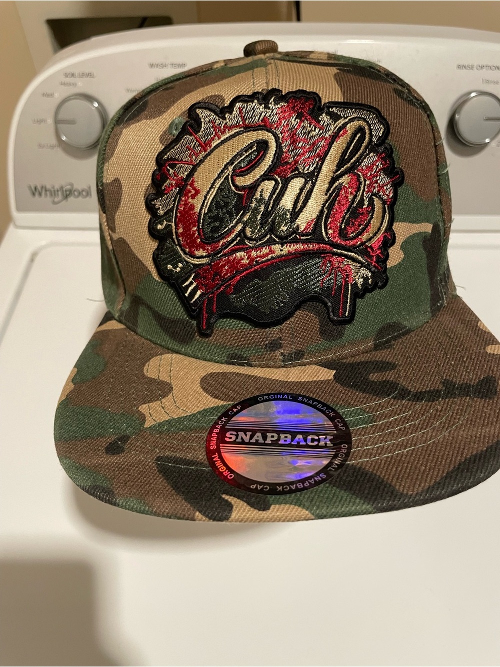 NWT Cuh Vintage Soul Branded Cuh Camo Snapback